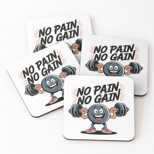 Item preview, No Pain, No Gain - Funny Fitness Cartoon designed and sold by MrERNST.