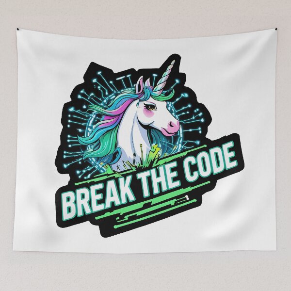 Item preview, Break the Code - Digital Unicorn Revolution designed and sold by zoughlal.
