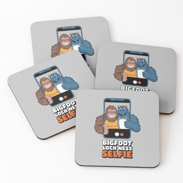 Item preview, Bigfoot and Loch Ness Funny Selfie Design designed and sold by TeeGrit.