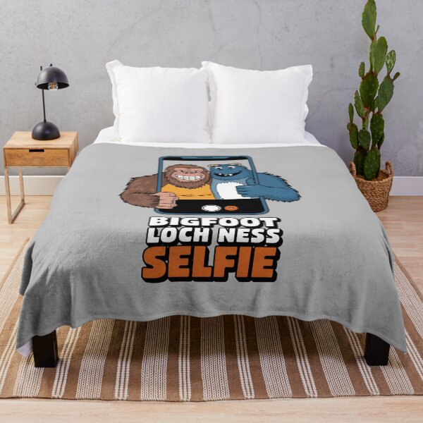 Item preview, Bigfoot and Loch Ness Funny Selfie Design designed and sold by TeeGrit.