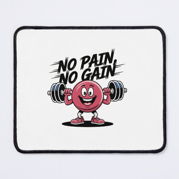 Item preview, No Pain, No Gain - Funny Fitness Cartoon designed and sold by MrERNST.