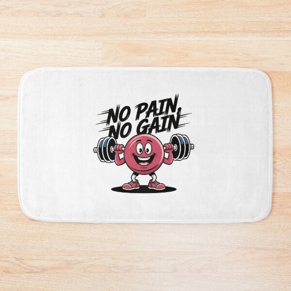 Item preview, No Pain, No Gain - Funny Fitness Cartoon designed and sold by MrERNST.
