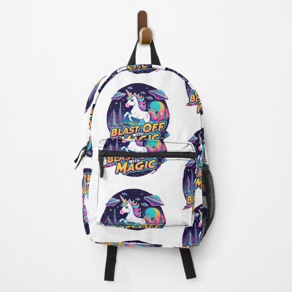 Item preview, Blast Off with Magic – Retro Sci-Fi Unicorn designed and sold by zoughlal.