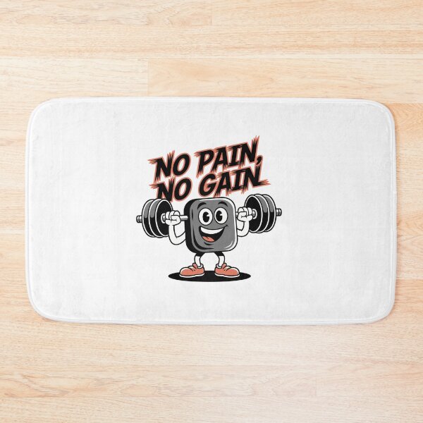 Item preview, No Pain, No Gain - Funny Fitness Cartoon designed and sold by MrERNST.