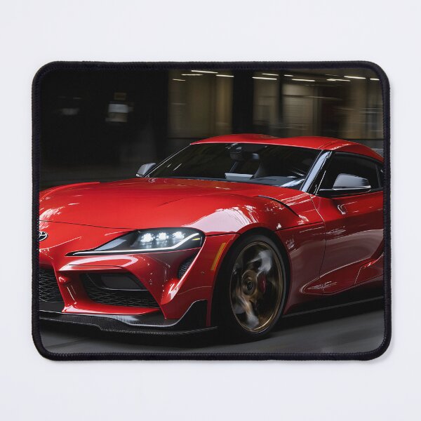 Item preview, Red Toyota Supra Poster – The Ultimate JDM Legend designed and sold by AutoPopStudio.