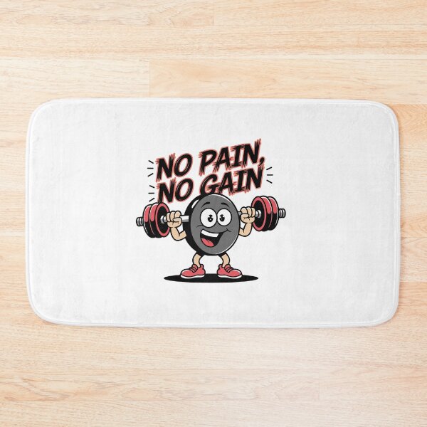 Item preview, No Pain, No Gain - Funny Fitness Cartoon designed and sold by MrERNST.