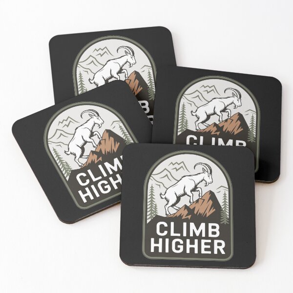 Artikelvorschau, Climb Higher – Bergziege Outdoor Motiv entworfen und verkauft von MrERNST.