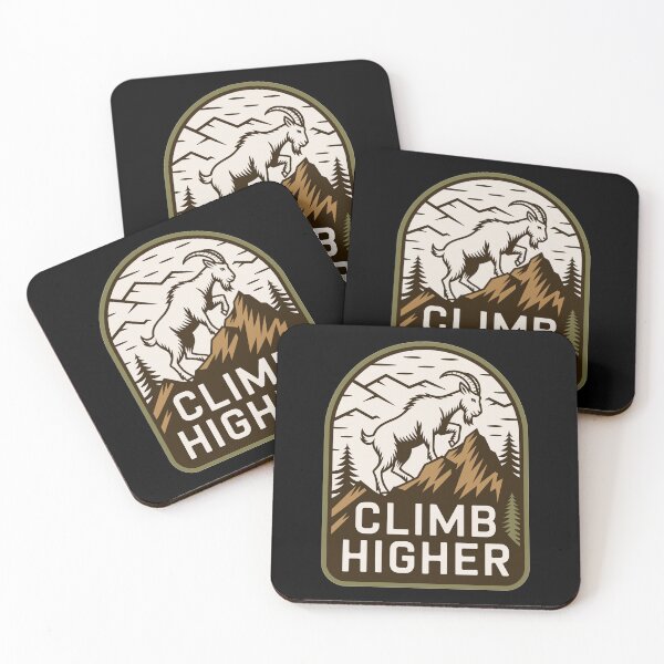 Artikelvorschau, Climb Higher – Bergziege Outdoor Motiv entworfen und verkauft von MrERNST.
