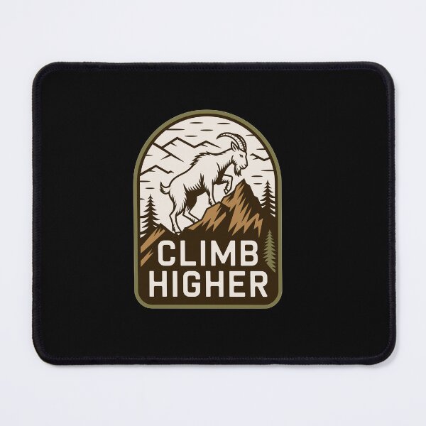 Item preview, Climb Higher - Bergziege Outdoor Motif designed and sold by MrERNST.