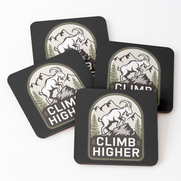 Artikelvorschau, Climb Higher – Bergziege Outdoor Motiv entworfen und verkauft von MrERNST.