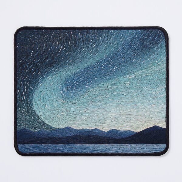 Item preview, Aurora borealis | Post-impressionist painting style designed and sold by ComicsFactory.