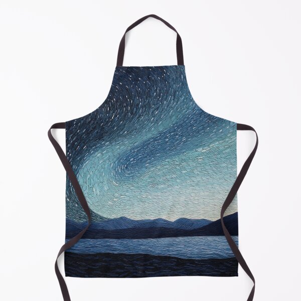 Item preview, Aurora borealis | Post-impressionist painting style designed and sold by ComicsFactory.