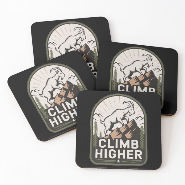 Artikelvorschau, Climb Higher – Bergziege Outdoor Motiv entworfen und verkauft von MrERNST.