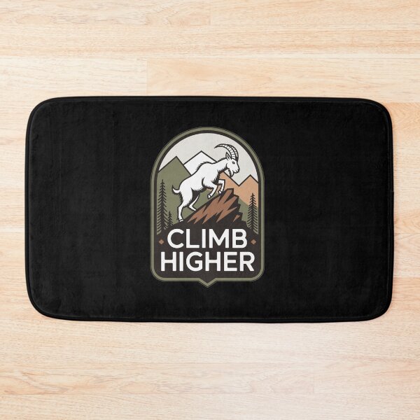 Item preview, Climb Higher - Bergziege Outdoor Motif designed and sold by MrERNST.