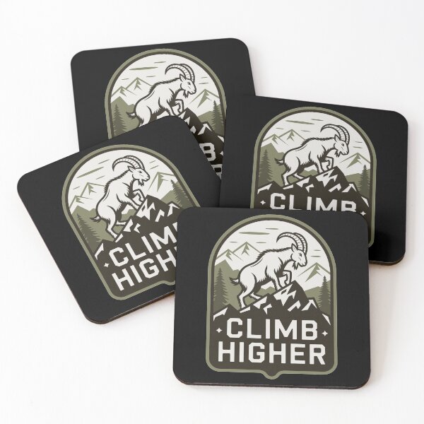 Artikelvorschau, Climb Higher – Bergziege Outdoor Motiv entworfen und verkauft von MrERNST.