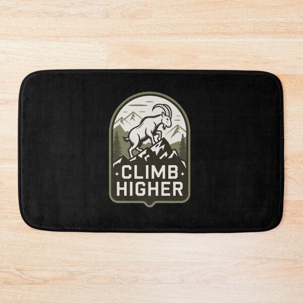 Item preview, Climb Higher - Bergziege Outdoor Motif designed and sold by MrERNST.
