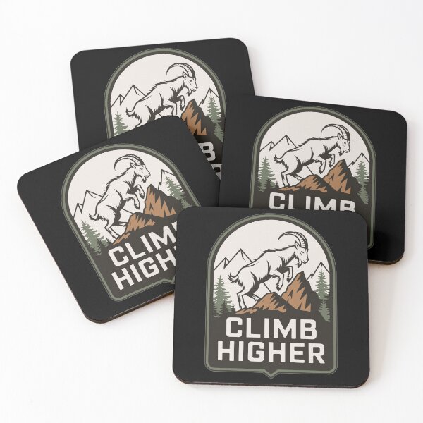 Artikelvorschau, Climb Higher – Bergziege Outdoor Motiv entworfen und verkauft von MrERNST.