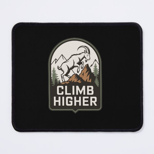 Item preview, Climb Higher - Bergziege Outdoor Motif designed and sold by MrERNST.
