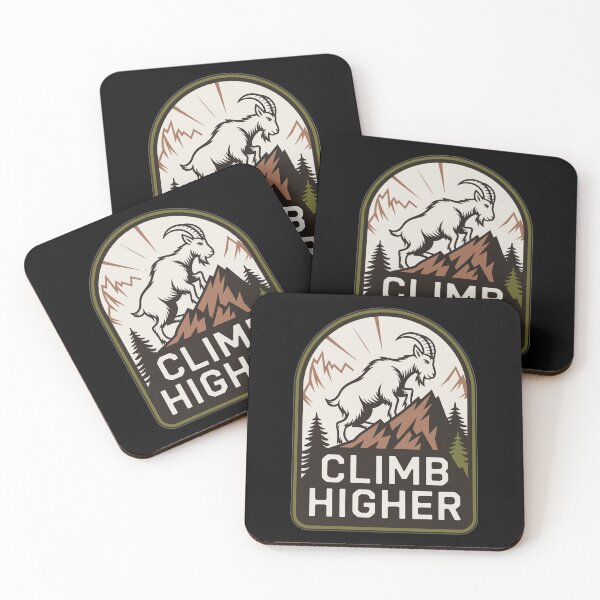 Artikelvorschau, Climb Higher – Bergziege Outdoor Motiv entworfen und verkauft von MrERNST.