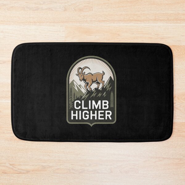 Item preview, Climb Higher - Bergziege Outdoor Motif designed and sold by MrERNST.