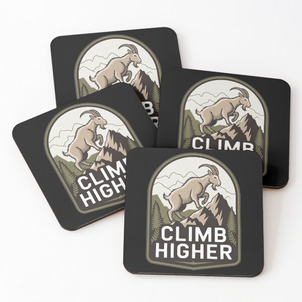Artikelvorschau, Climb Higher – Bergziege Outdoor Motiv entworfen und verkauft von MrERNST.