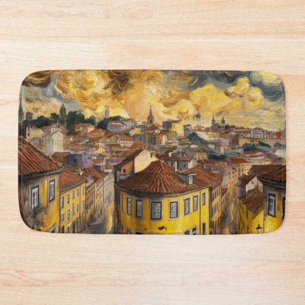 Item preview, Streets of Lisbon , oil paint. designed and sold by elegantpaterns.