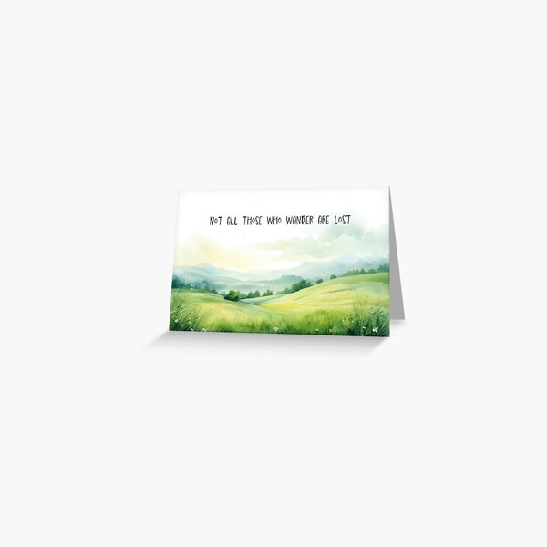Item preview, Not All Those Who Wander Are Lost – Watercolor Landscape designed and sold by 404BRAIN.