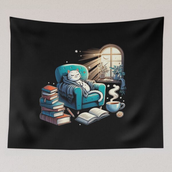 Item preview, Whispers of Sunlight & Pages: A Cat's Serene Escape designed and sold by Coollzone.