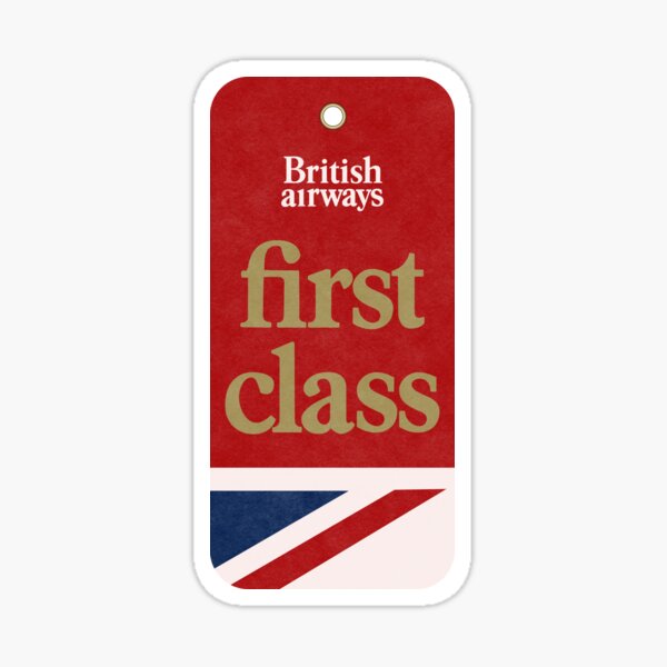 Item preview, First class British airways tag designed and sold by LostTravelersLab.