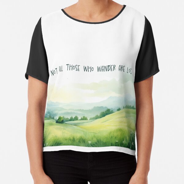 Item preview, Not All Those Who Wander Are Lost – Watercolor Landscape designed and sold by 404BRAIN.