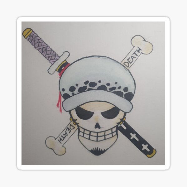 Aperçu de l'œuvre Crâne de Trafalgar Law créée et vendue par SkeleSam79.