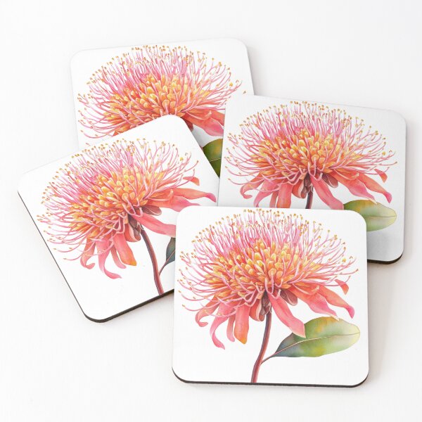 Item preview, Native Australian Flora, Flower, Waratah (Telopea speciosissima) designed and sold by PapuruDesigns.