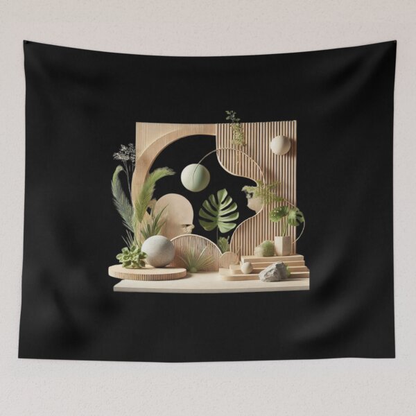 Item preview, Nature-Inspired Minimalist Design (Black) designed and sold by NaturaVestir.