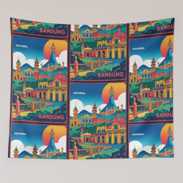Item preview, Turismo de viajes vintage en Bandung, Indonesia designed and sold by TravelersGems.