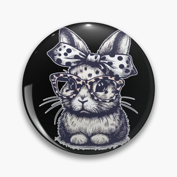 Item preview, Easter Bunny Wearing Leopard Glasses designed and sold by TomFrontierArt.