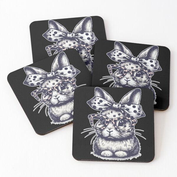 Item preview, Easter Bunny Wearing Leopard Glasses designed and sold by TomFrontierArt.