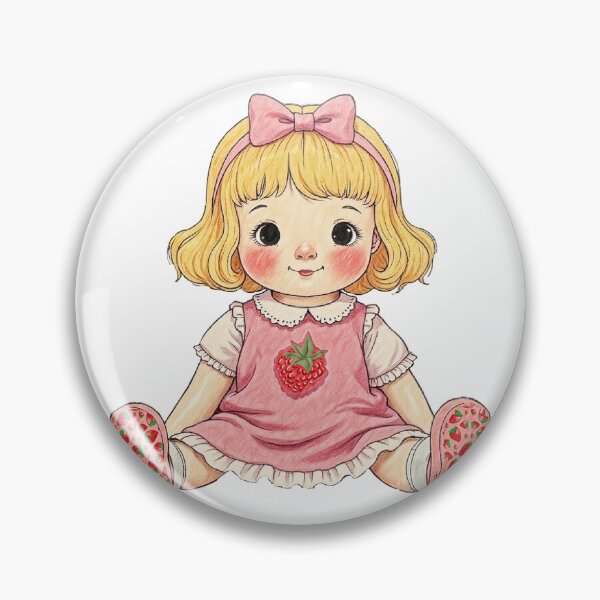 Item preview, Retro dolled up Strawberry  designed and sold by Hen-C-Art.
