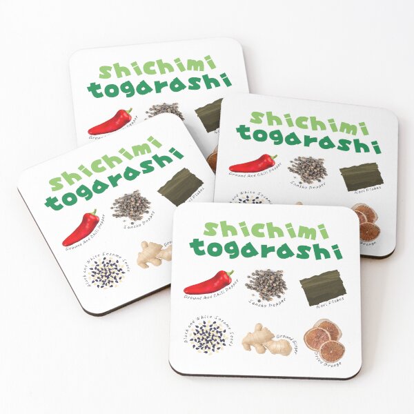 Item preview, 7 Spice Blend, Shichimi Togarashi, Food Art, Chef and Cooks designed and sold by PapuruDesigns.