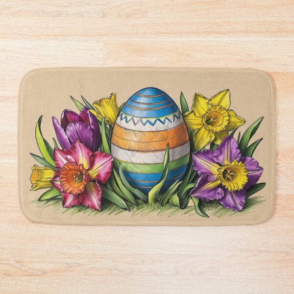 Item preview, Happy Easter Easter Egg Flowers Spring designed and sold by Design_Your_Day.