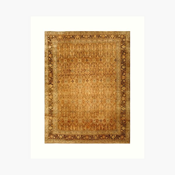 Item preview, Antique Persian Meshad Rug designed and sold by Vicky Brago-Mitchell®.