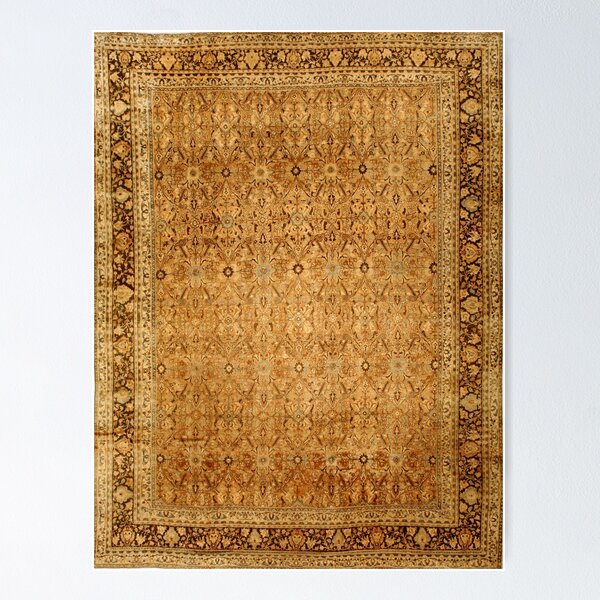 Item preview, Antique Persian Meshad Rug designed and sold by Vicky Brago-Mitchell®.