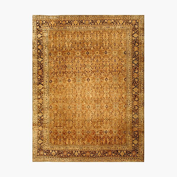 Item preview, Antique Persian Meshad Rug designed and sold by Vicky Brago-Mitchell®.