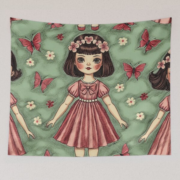Item preview, Vintage dolled up Playtime designed and sold by Hen-C-Art.