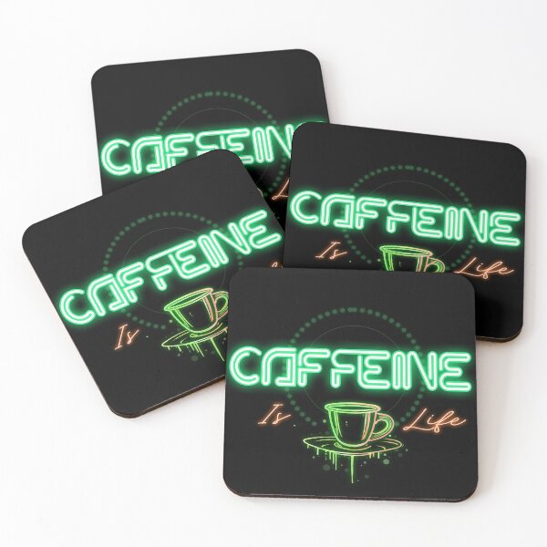 Item preview, Caffeine Is Life / Green Palette designed and sold by DarrenAshenOne.