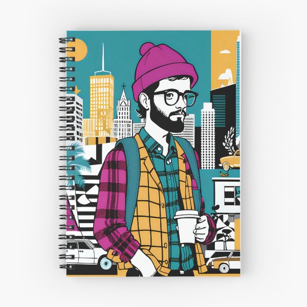 Item preview, Postmodern Hipster – The Ironic Trendsetter designed and sold by AI-Syn-Pro.