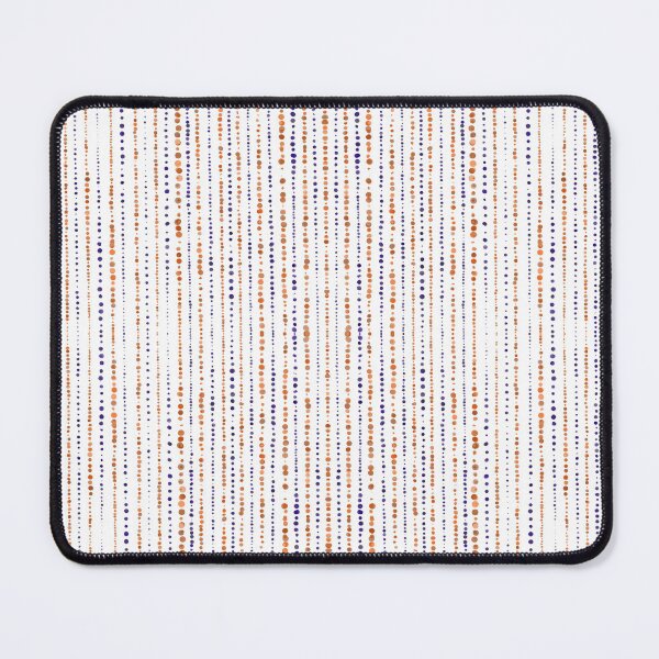 Item preview, Polkadot Pinstripe: Orange and Navy on White designed and sold by katzenfloofder.