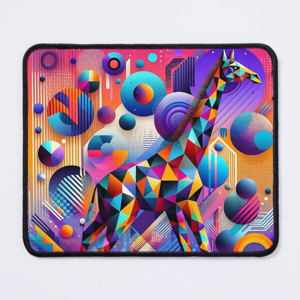 Item preview, Geometric Giraffe Abstract Art | Unique and Eye-Catching Design designed and sold by Tw1nsAIArt.