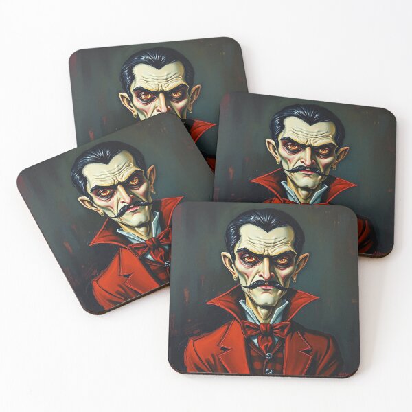 Item preview,  Creepy stylized Haunted House  portrait of a old man with a mustache designed and sold by Vintage Designs +.