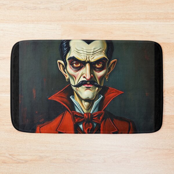 Item preview, Creepy stylized Haunted House portrait of a old man with a mustache designed and sold by Vintage Designs +.