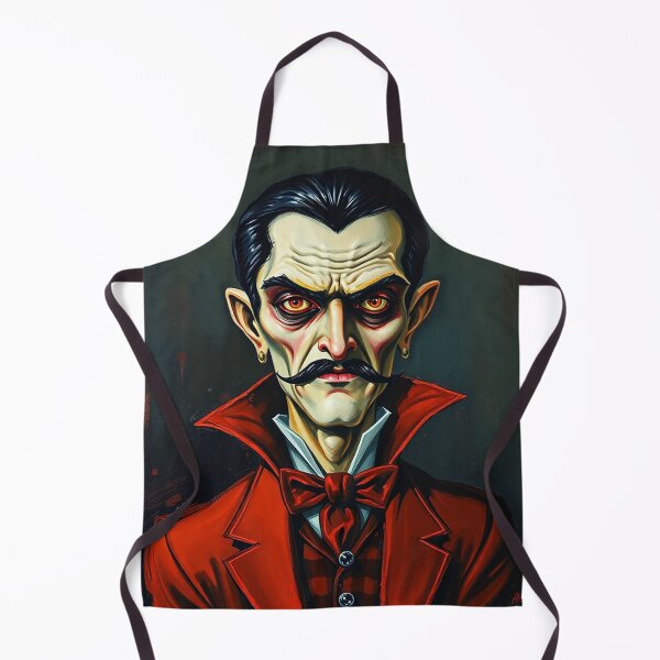 Item preview, Creepy stylized Haunted House portrait of a old man with a mustache designed and sold by Vintage Designs +.